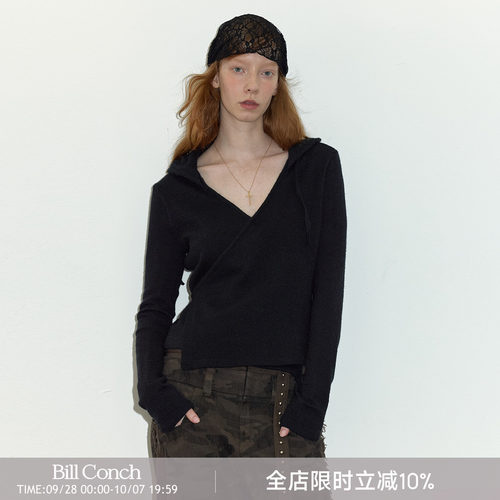 右衽绑带针织衫Berlinconch