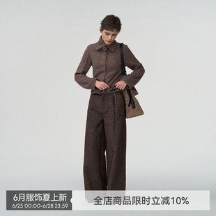 【玫瑰序章】BiLLconch绒感坑条手工玫瑰外套复古针织毛衣女秋款
