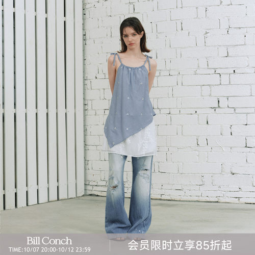 蔚蓝船舵钉珠连衣裙女