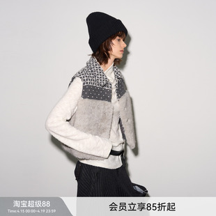 【冬日协奏曲】BiLLconch格纹毛毛叠穿马甲保暖背心