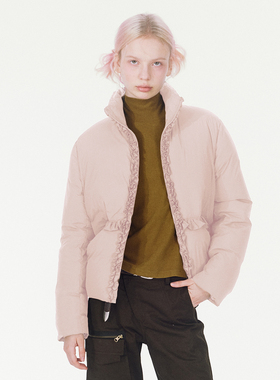 【褶皱设计】Berlinconch90白鸭绒短款羽绒服女保暖外套高级感