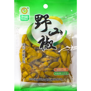 升元 全店任意10件 包邮 朝鲜风味 野山椒100g泡椒酸甜口辣小包装