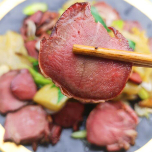 四川正宗重庆松柏枝烟熏奉节腊猪舌头腊口条腊舌子腊肉500克