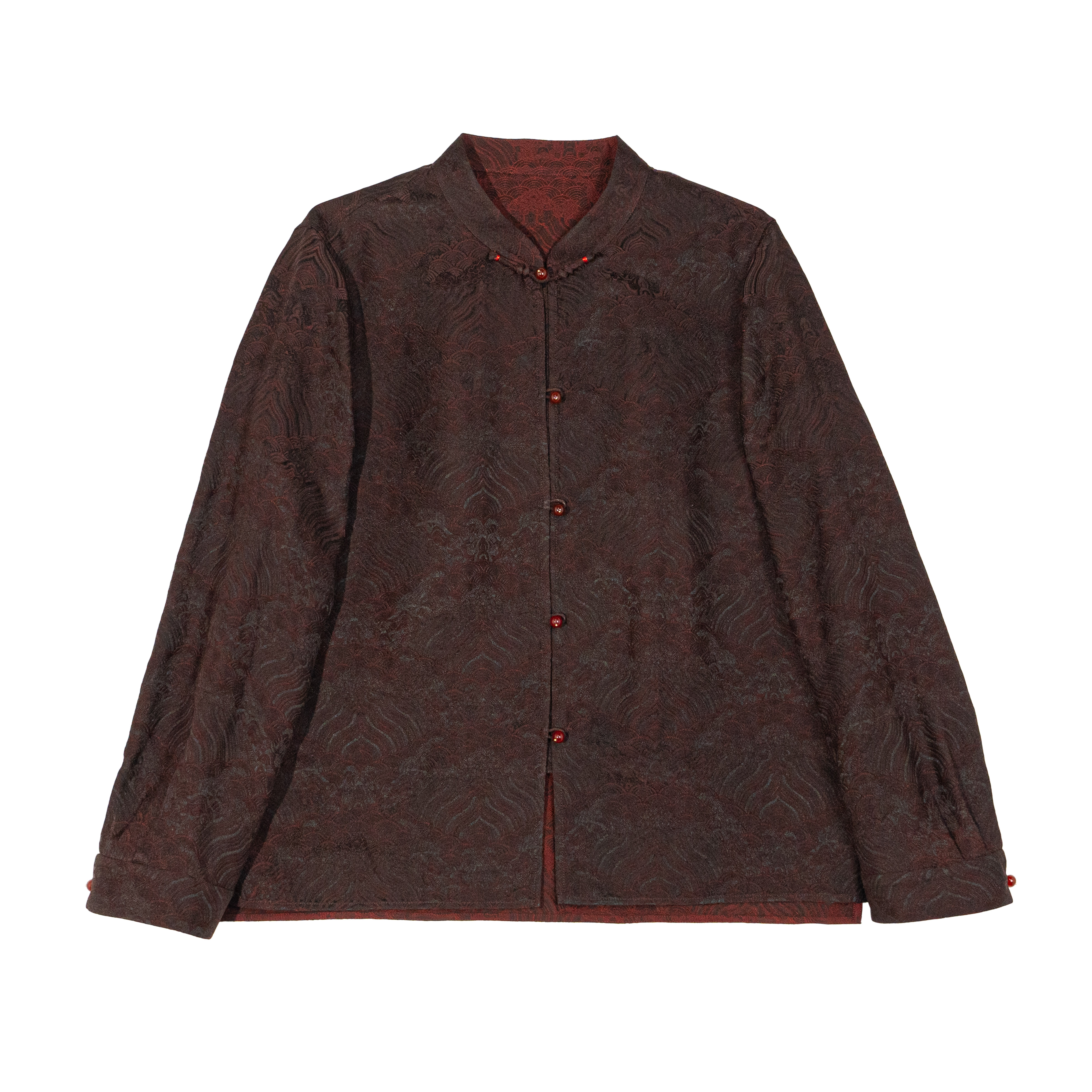 【玄朱】新中式复古繁花经典花纹上衣C515278