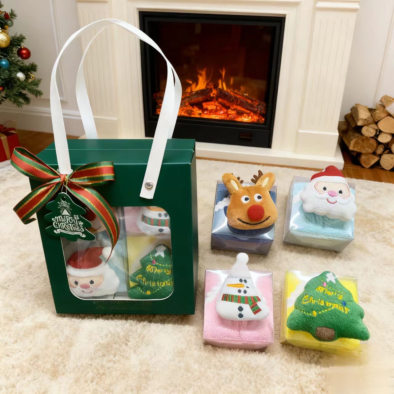 可爱卡通毛巾礼盒幼儿园毛巾