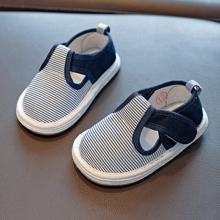 宝宝手工千层底小布鞋女1-3岁2男儿童单鞋透气老北京学步鞋防滑春