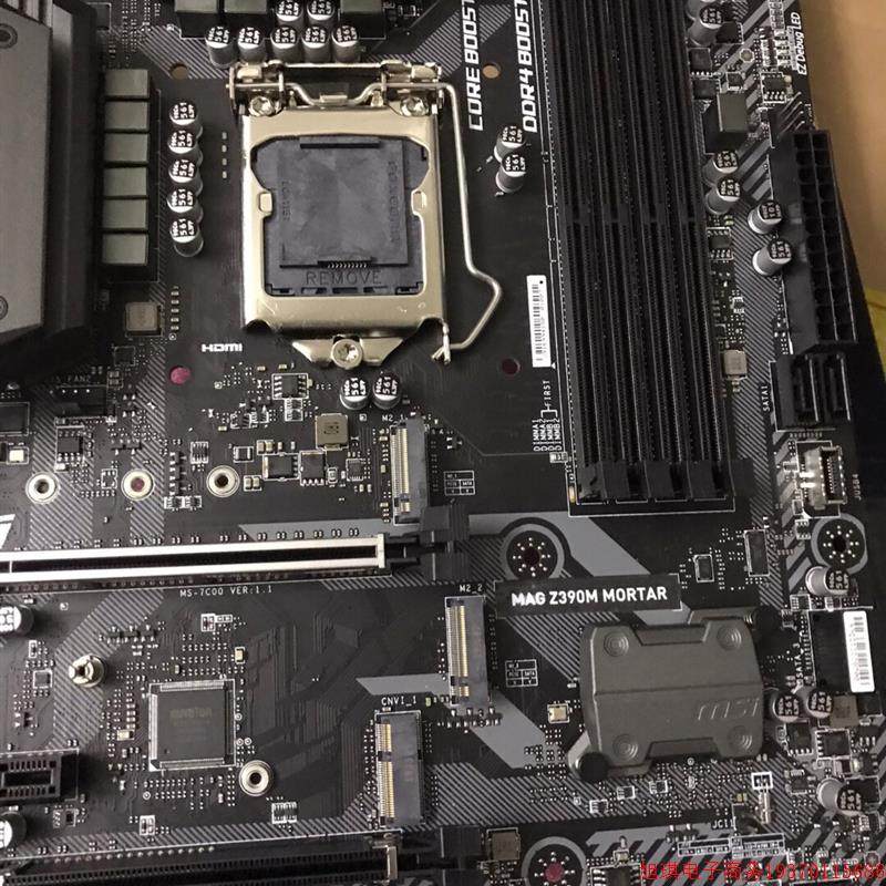 拍前询价:(议价)微星z390m mortar 迫击炮 matx z390主板