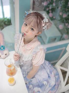 学生女ap天鹅jsk吊带裙lolita洋装背带连衣裙日系软妹洛丽塔lo娘