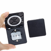 欧规防水插座德标欧标法标两圆脚工业实验翻盖式 户外设备防尘插座