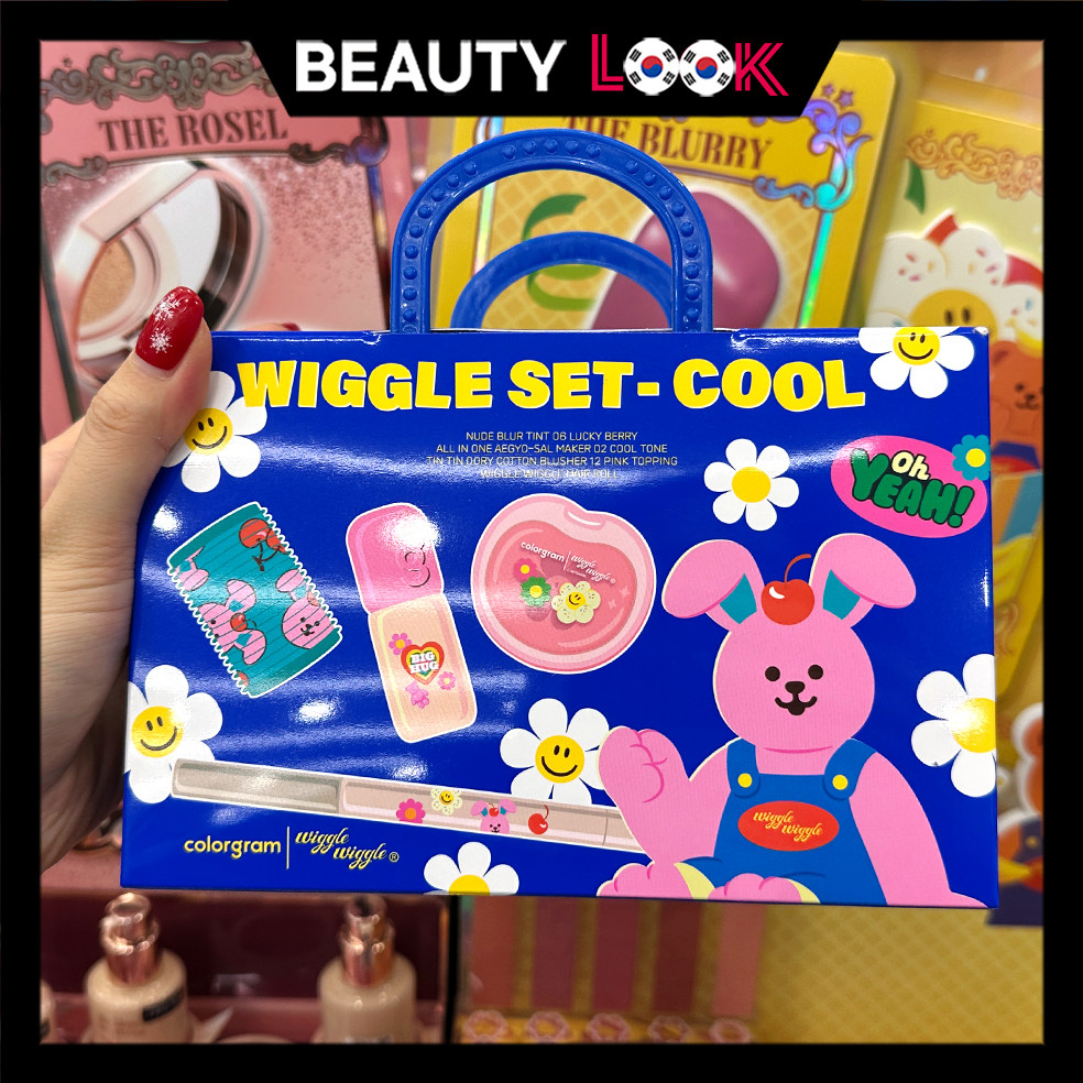 韩国直邮 colorgram 联名wiggle彩妆套盒口红唇釉唇泥腮红卧蚕笔,彩妆/香水/美妆工具,彩妆套装,淘宝优惠券,粉丝福利购,淘宝优惠卷