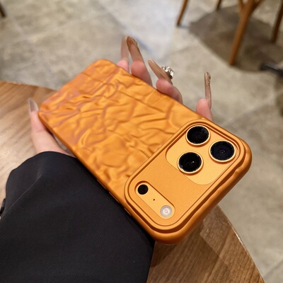 适用于苹果17pro手机壳褶皱