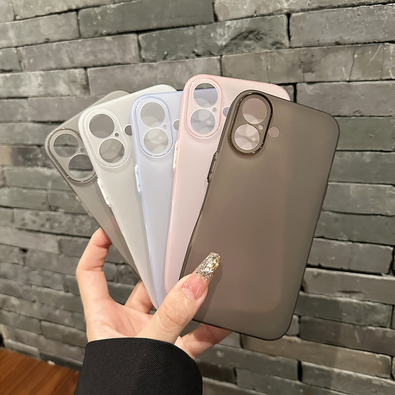 【薄至0.8mm，软壳】适用于iPhone16手机壳新款超薄磨砂苹果16plus全包硅胶15promax防摔14半透明13高级12/11