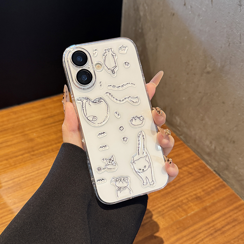 适用于苹果17全包滴胶贴纸硬壳