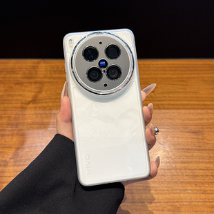 带镜头膜 适用于vivox300ultra手机壳新款 磨砂边框x300s全包镜头x200s创意高级感300pro防滑x100u软 高透