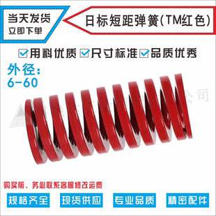 68101214日标弹簧模具配件进口弹簧钢TM红色轻小荷重短矩弹簧