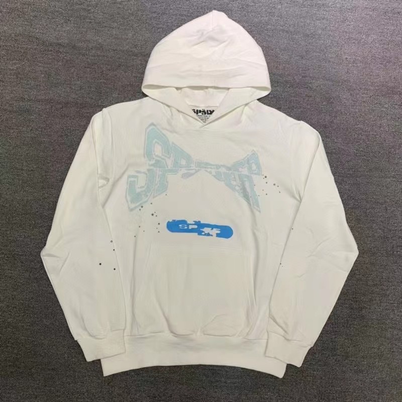 Young Thug Sp5der 555555  Hoodie补丁拼接卫衣套头连帽衫卫衣卫