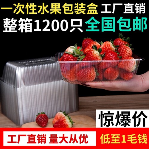 一次性透明水果盒2116两斤装