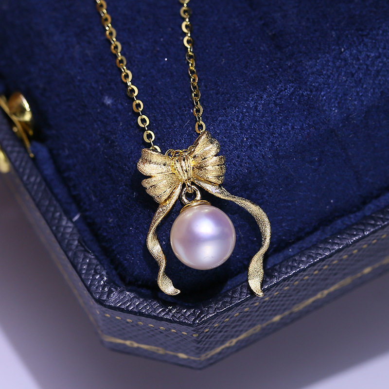 DIY配件S925纯银珍珠吊坠空托甜