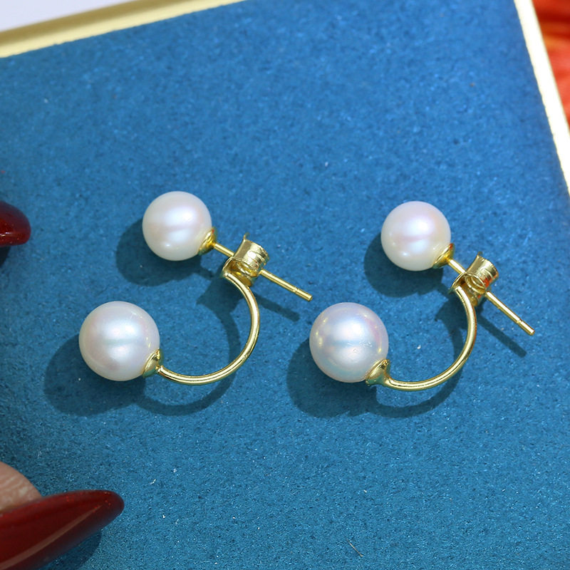 diy手工配件s925纯银空托耳钉