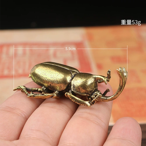 Бронзовая единорога Pet Creative Simulation Bug Retro Deck -Shell броня