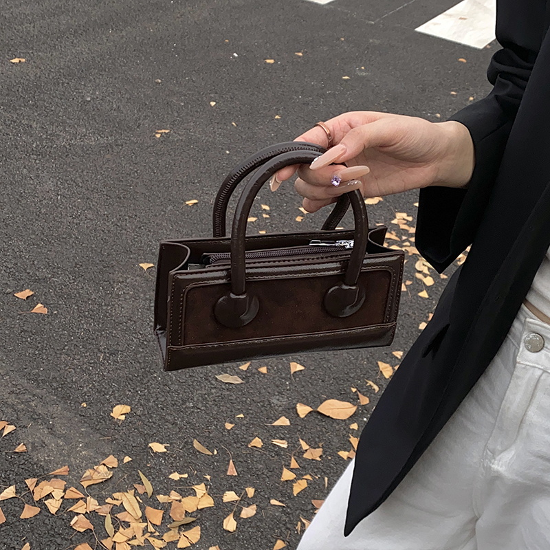 高级感复古手提小包女2025秋冬