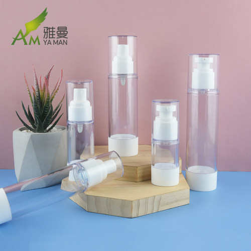 15ml30m50ml80ml100毫升透明真空瓶乳液瓶白色喷雾分装瓶按压空瓶