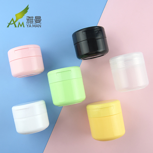 100g150克现货牙粉盒广口瓶晚霜手霜瓶PP粉盒翻盖膏霜乳液分装瓶