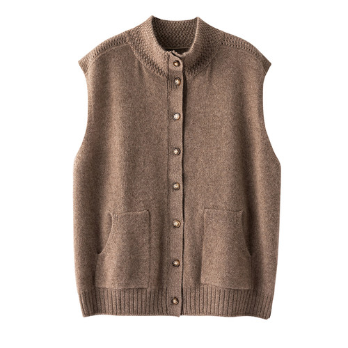 山羊绒开衫时尚镂空羊绒衫