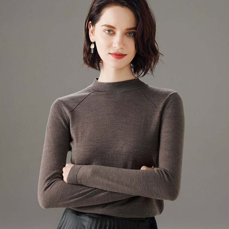 超细羊毛衫女薄款100纯羊毛