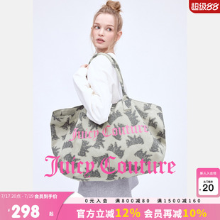 Juicy Couture【slow cleanfit系列】橘滋女26夏季印花帆布托特包