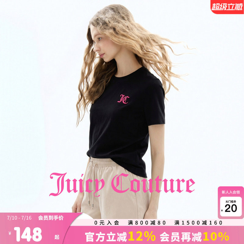 JuicyCouture橘滋刺绣T恤