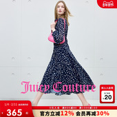 Juicy Couture橘滋连衣裙女气质优雅飘逸网纱长裙