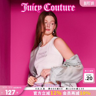 Juicy 上衣 Couture橘滋背心女烫钻外穿吊带内搭无袖