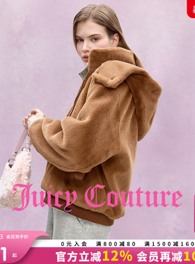 Juicy Couture【slow cleanfit系列】橘滋外套女25年冬季连帽上衣