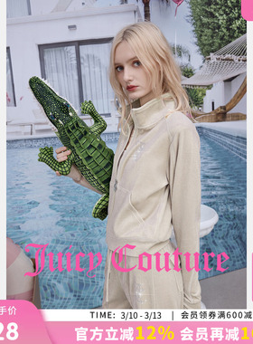 Juicy Couture橘滋【棉天鹅绒】外套女26春夏新款立领丝绒上衣