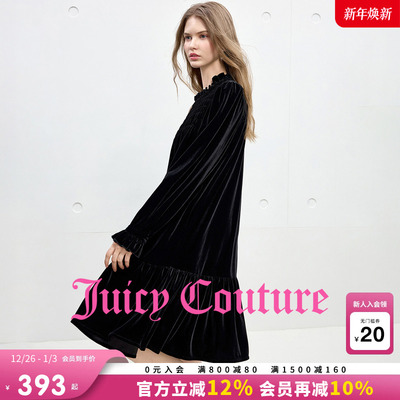 JuicyCouture橘滋丝绒连衣裙