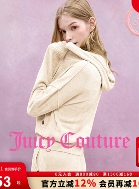 Juicy Couture【slow cleanfit系列】橘滋外套女25年秋冬短款针织