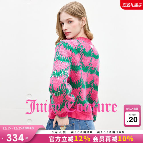 JuicyCouture橘滋宽松圆领毛衣
