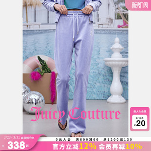 休闲裤 棉天鹅绒 女26夏季 新款 Juicy 丝绒微喇长裤 Couture橘滋