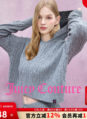Juicy Couture【slow cleanfit系列】橘滋针织衫女25秋冬新款毛衣