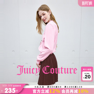 Juicy Couture橘滋半身裙女复古学院风百褶短裙子