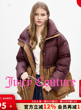 【90白鸭绒】Juicy Couture橘滋羽绒服女2025年冬季抽绳收腰外套