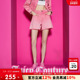 Juicy 休闲A字短裤 Couture橘滋牛仔裤 女渐变毛边热裤