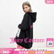 Juicy 卫衣 Couture橘滋外套女加绒刺绣中长连帽开衫