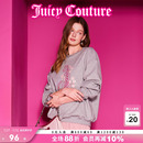 Juicy Couture橘滋卫衣女2025年春新款 豹豹花花印花圆领套头长袖