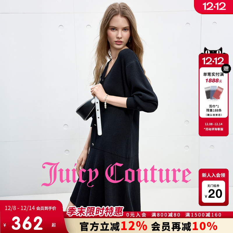 JuicyCouture橘滋黑色连衣裙