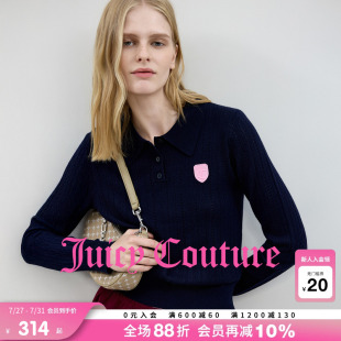 Couture橘滋针织衫 新款 Juicy 女2025年秋季 上衣 学院修身 polo长袖
