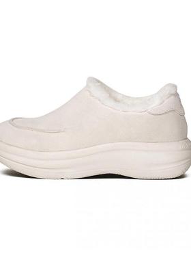 于文文同款Reemustered Cotton Slipper厚底增高包头加绒棉鞋白色