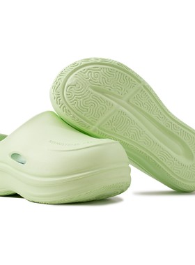 【原创正品】Reemustered 厚底增高包头拖鞋 厨师鞋 苹果绿