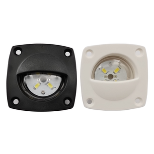 船用柜灯舷灯航行灯小型照明灯信号灯指示灯黑色白色外壳LED白光